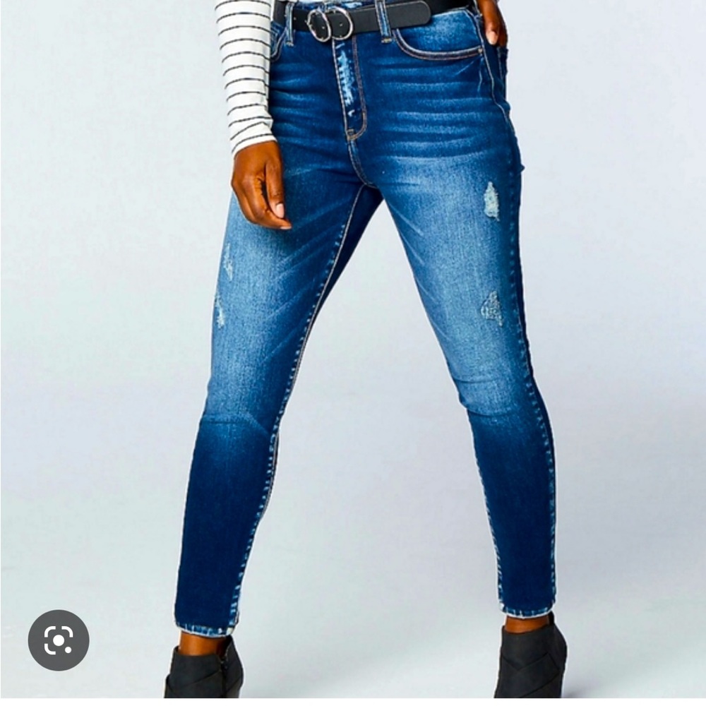 Kancan high rise dark wash skinny